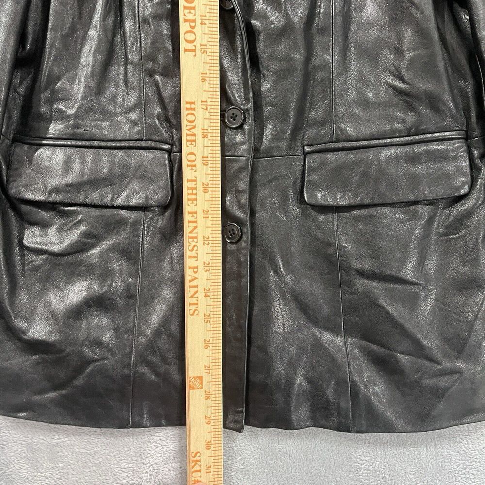 GREAT NORTHWEST VTG Italian Lambskin Leather Jacket‎ Womens Large 90s - Picture 10 of 12